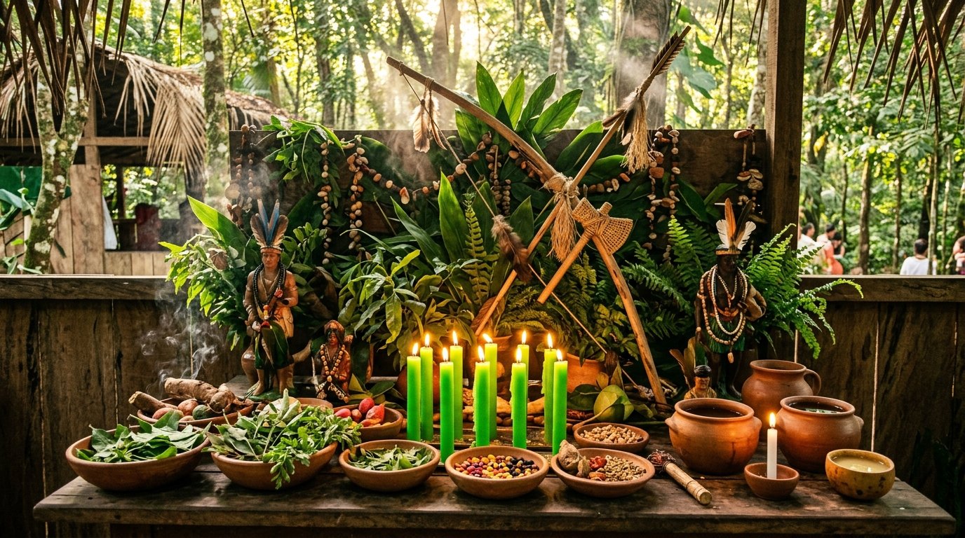 Linha de Caboclo no Templo Casa Branca