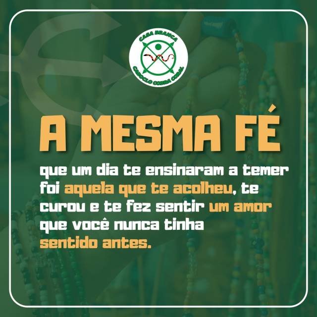 Durante muito tempo, ensinaram que a fé na umbanda era sinônimo de medo.
Mas quem encontrou acolhimento sabe que a verdadeira fé não aprisiona… ela abraça.É na escuta, no cuidado e na caridade que a espiritualidade mostra sua verdadeira face:
uma força que consola, orienta e devolve ao coração aquilo que nunca deveria ter sido tirado… a paz.Aqui, a fé é caminho de amor, respeito e acolhimento. 🤍#UmbandaÉCaridade
#FéSemMedo
#CasaBrancaCobraCoral
#UmbandaSagrada
#EspiritualidadeComAmor