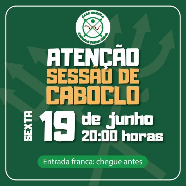 A força do Caboclo está chamando!Neste sábado, 19 de junho, às 20h, a Casa Branca Carboclo Cobra Coral realiza uma poderosa Sessão de Caboclo.Um encontro de fé, cura, força e aconselhamento espiritual, conduzido pela energia dos Caboclos, trazendo equilíbrio, proteção e luz para sua caminhada.Entrada franca
⏰ Chegue com antecedência para participar desde o início da gira.Esperamos por você e sua família!#SessaoDeCaboclo #Caboclo #CasaBranca #CarbocloCobraCoral #Umbanda UmbandaSagrada Fe Espiritualidade GiraDeCaboclo Axé ProtecaoEspiritual ForcaDosCaboclos CuraEspiritual Caridade Sabado EntradaFranca CaminhosAbertos AxéSempre ComunidadeUmbandista LuzEAxé
