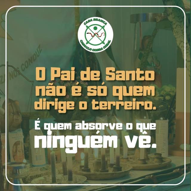 Pai de Santo não é apenas quem conduz os trabalhos. É quem carrega, em silêncio, o peso das demandas, acolhe cada filho com amor, orienta nos momentos difíceis e dedica sua vida ao sagrado.Ser Pai de Santo é servir, ensinar e proteger, mesmo quando poucos enxergam tudo o que acontece nos bastidores da missão.Que possamos sempre valorizar aqueles que, com fé, humildade e compromisso, mantêm viva a força da espiritualidade e da caridade. Axé!#CasaBranca #CabocloCobraCoral #Umbanda #PaiDeSanto #Fé Espiritualidade Caridade Axé UmbandaSagrada Respeito MissãoEspiritual AmorAoPróximo